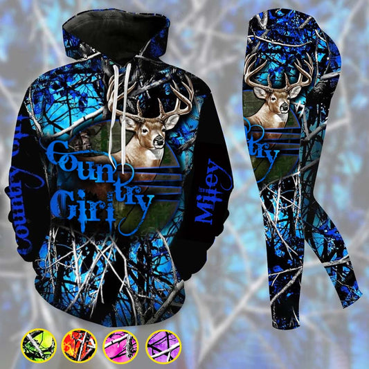 Country Girl - Personalized Hunting Hoodie and Leggings