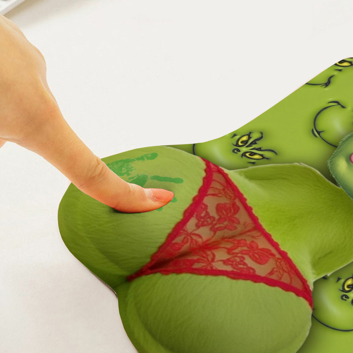 Tapis de souris 3D personnalisé « Étole de Noël » inspiré du film Green Creature