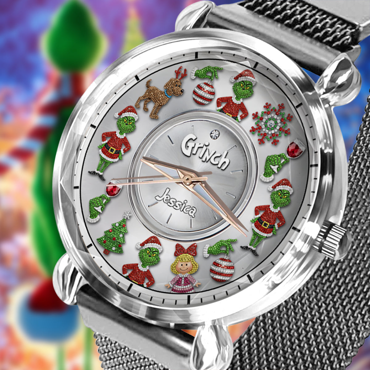 Merry Christmas - Personalized Stole Christmas Women Hand Watch