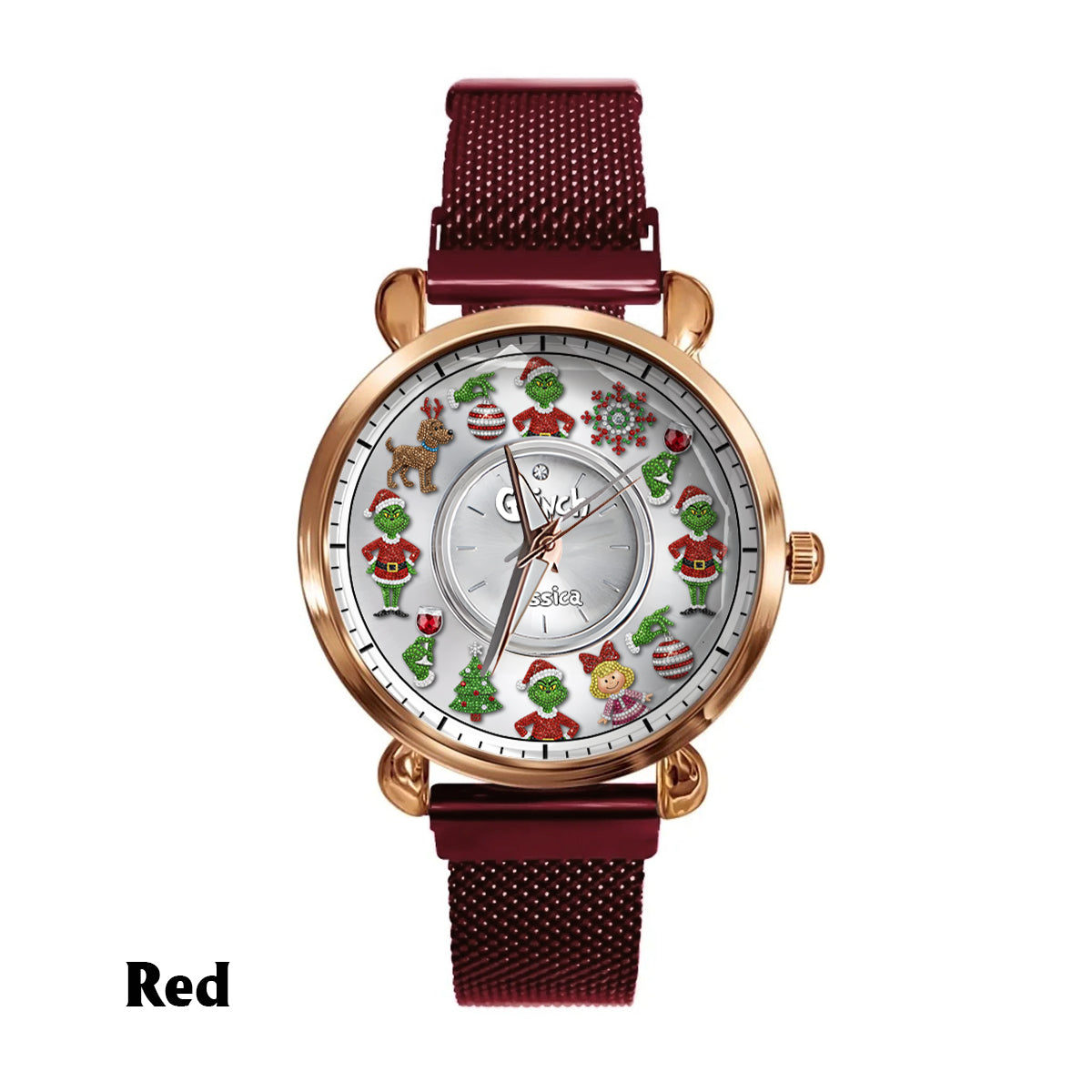 Merry Christmas - Personalized Stole Christmas Women Hand Watch