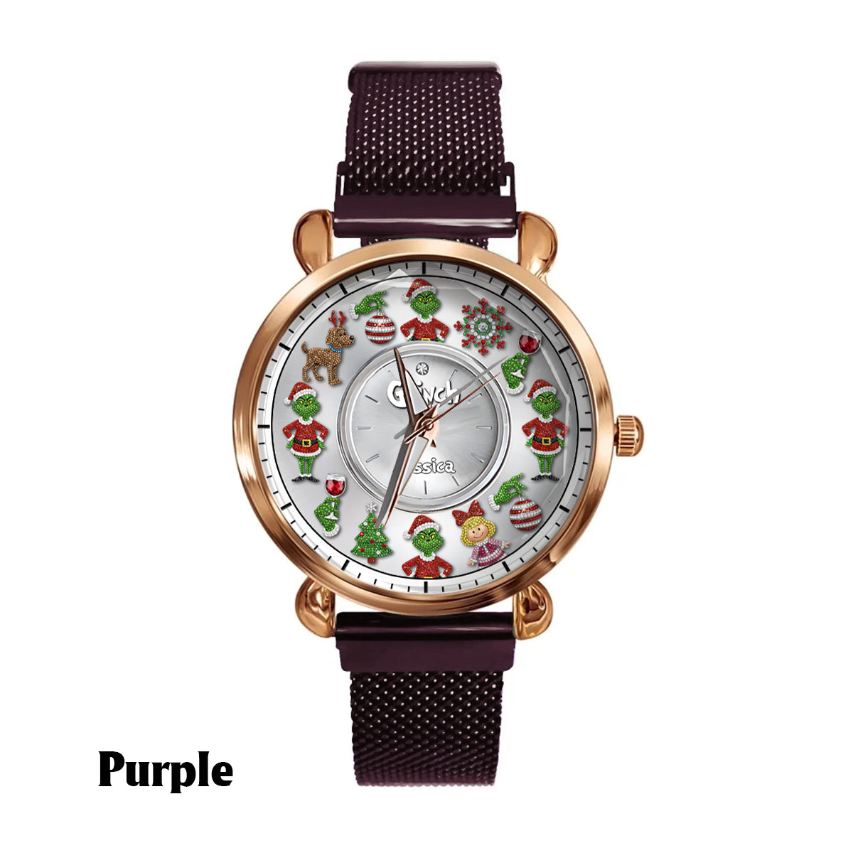 Merry Christmas - Personalized Stole Christmas Women Hand Watch