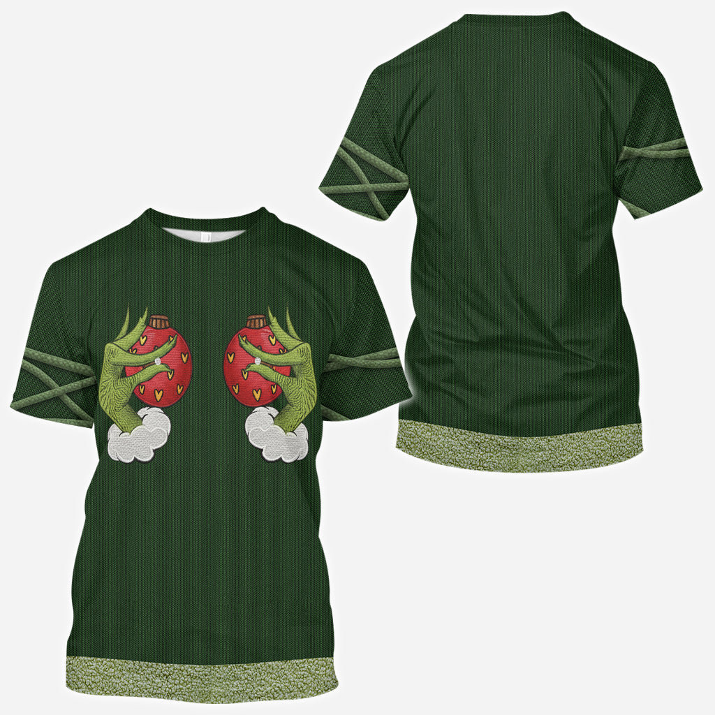 Grinchmas 2025 - Personalized Stole Christmas All Over Shirt