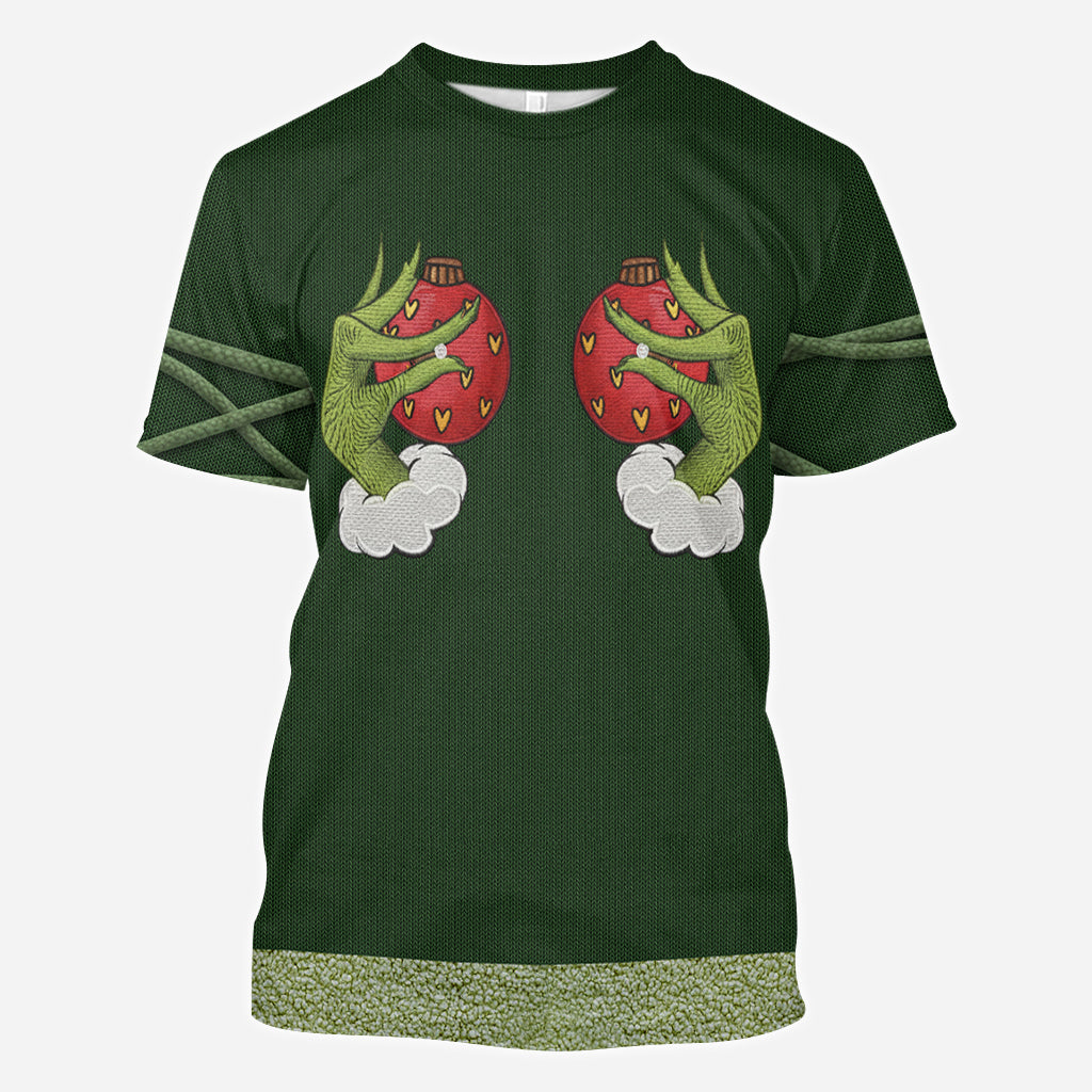 Grinchmas 2025 - Personalized Stole Christmas All Over Shirt