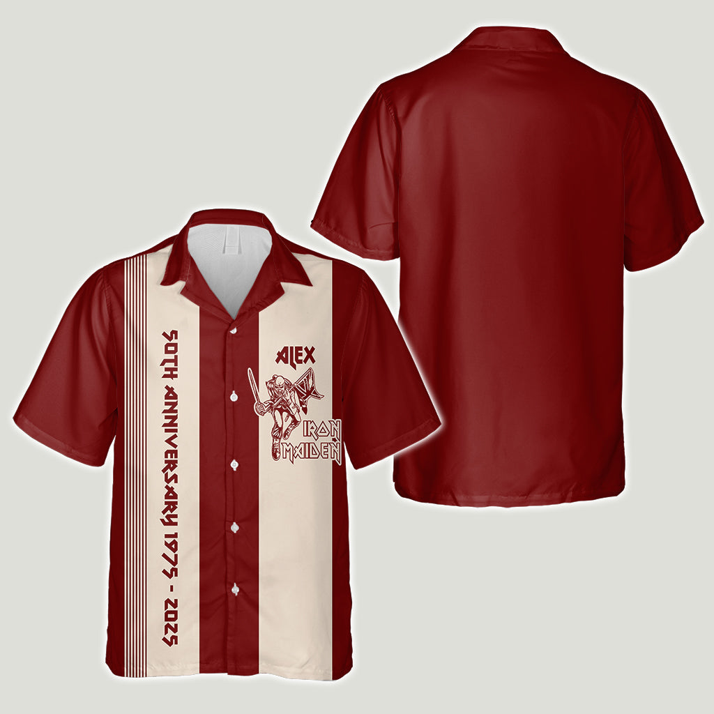 50th Anniversary - Personalized Music Band Hawaiian Shirt
