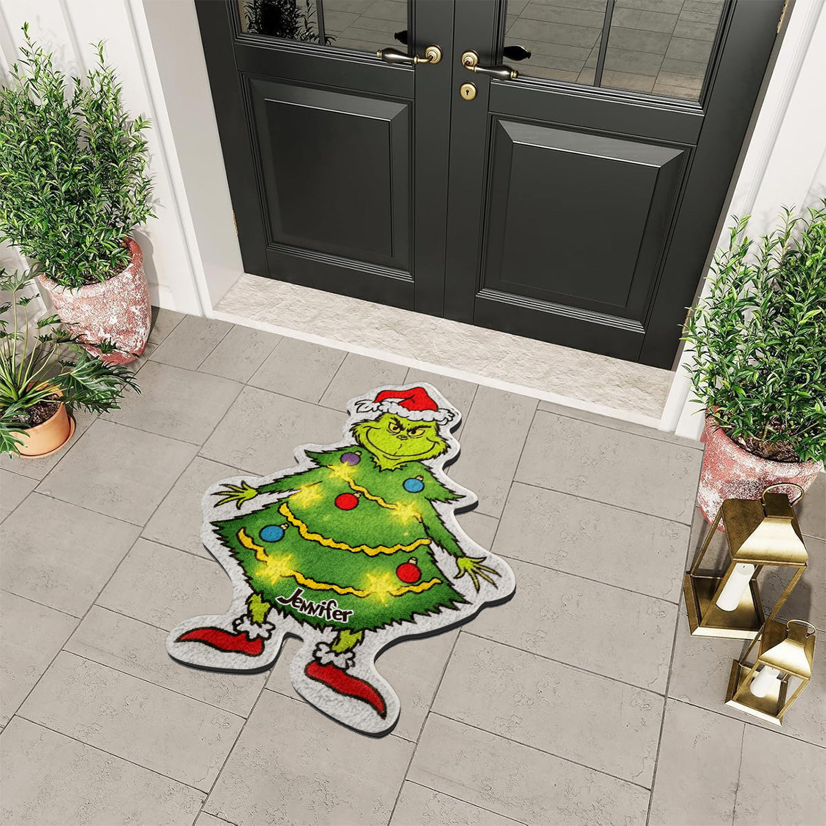 Merry Christmas - Personalized Stole Christmas Non-Slip Tufted Rug