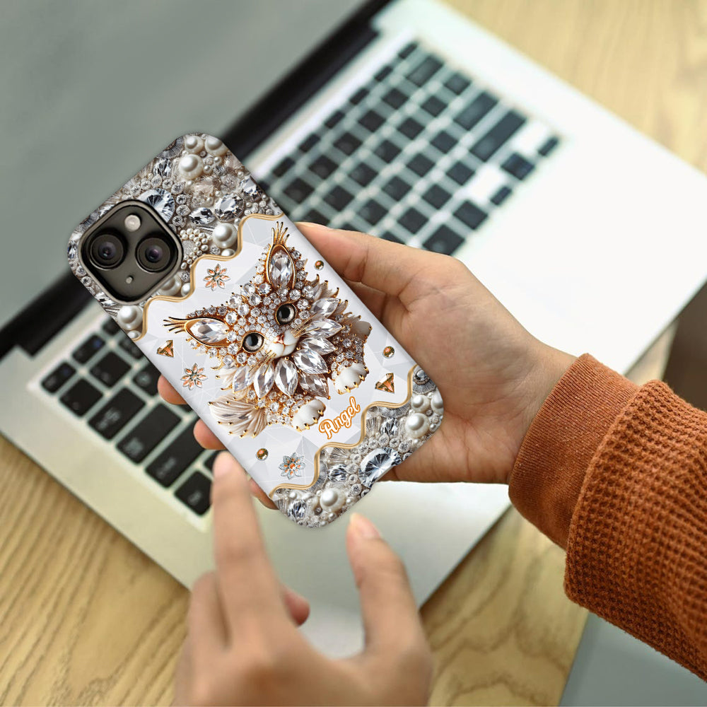 Coque de téléphone personnalisée avec motif chat persan « Love Persian Cat »