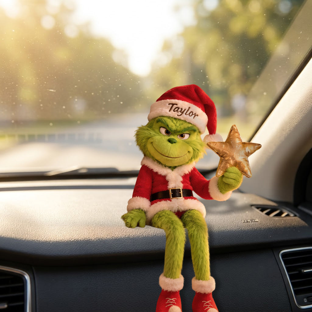 Merry Grinchmas - Personalized Stole Christmas Posable Plush Doll