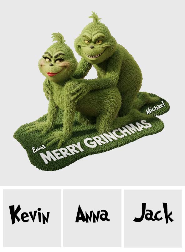 Tapis de Noël antidérapant Green Mischief Holiday - Étole personnalisée