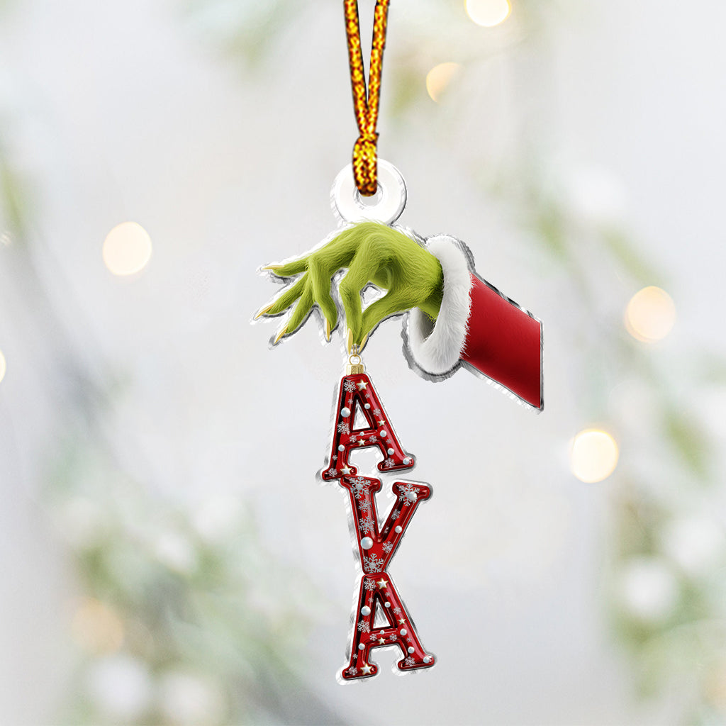 Ornement de Noël Grinchmas personnalisé - Étole de Noël - Ornement de Noël sur mesure