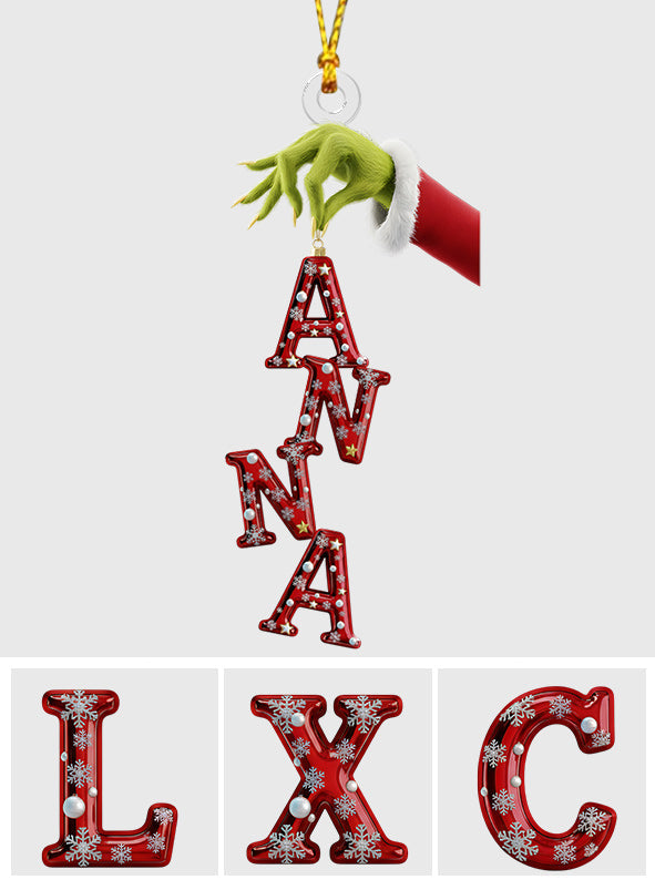 Ornement de Noël Grinchmas personnalisé - Étole de Noël - Ornement de Noël sur mesure