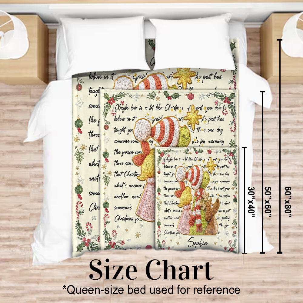 Merry Christmas - Personalized Stole Christmas Blanket