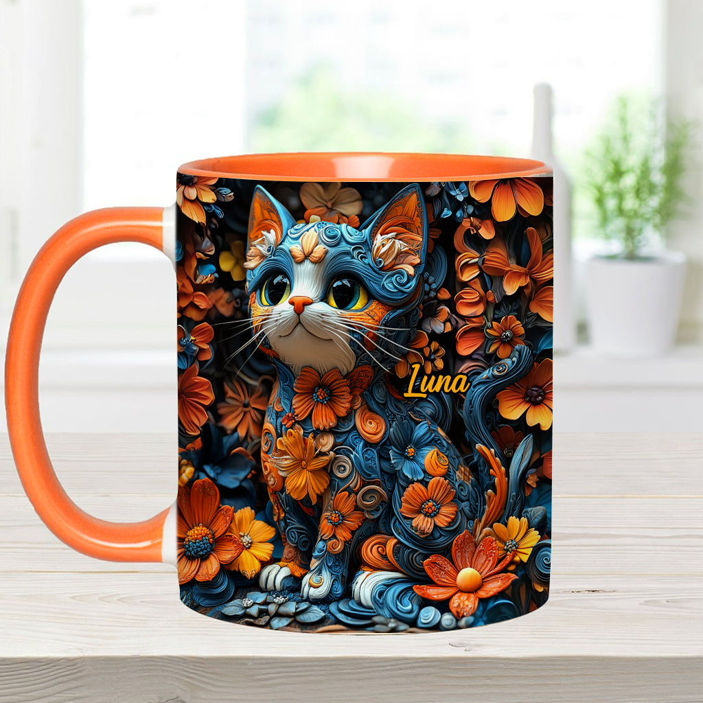 Mug personnalisé avec motif chat adorable