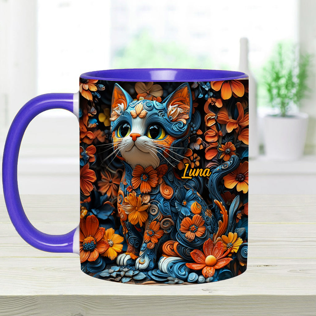 Mug personnalisé avec motif chat adorable