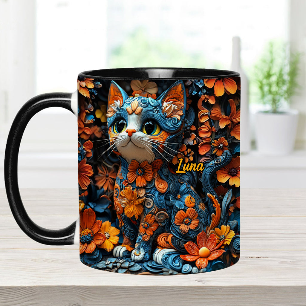Mug personnalisé avec motif chat adorable
