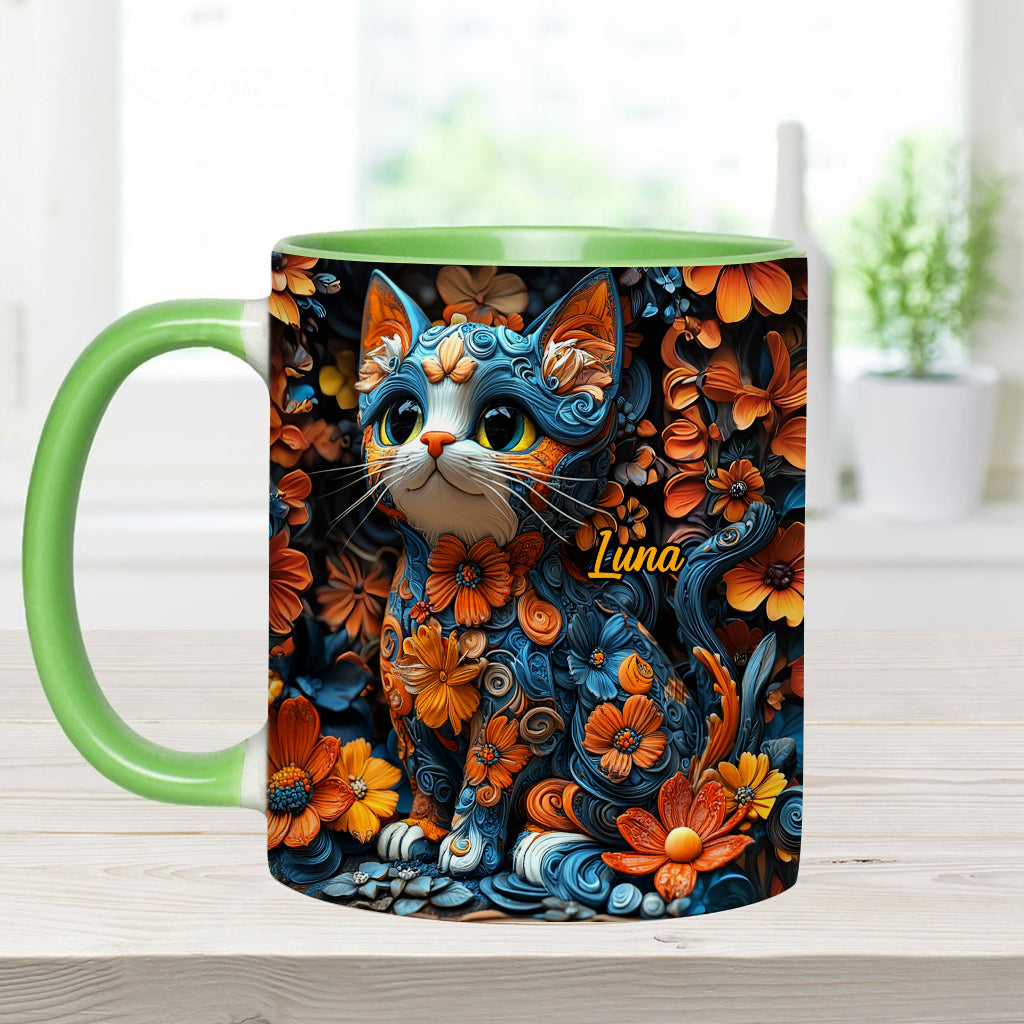 Mug personnalisé avec motif chat adorable