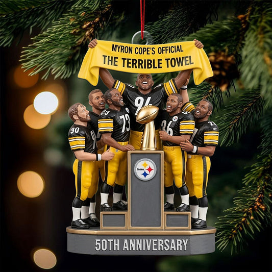 The Terrible Towel - American Football Transparent Ornament