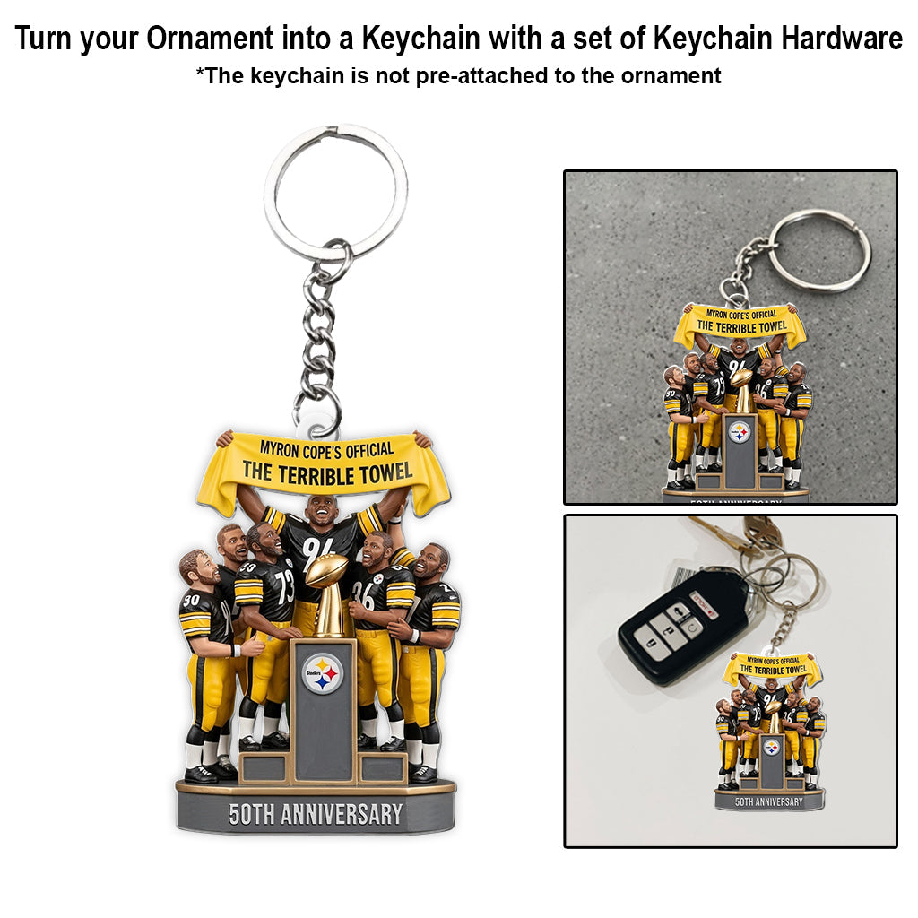 The Terrible Towel - American Football Transparent Ornament
