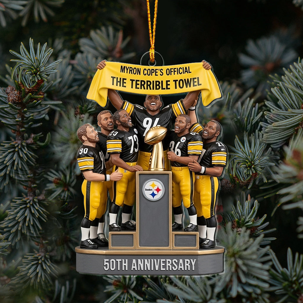 The Terrible Towel - American Football Transparent Ornament