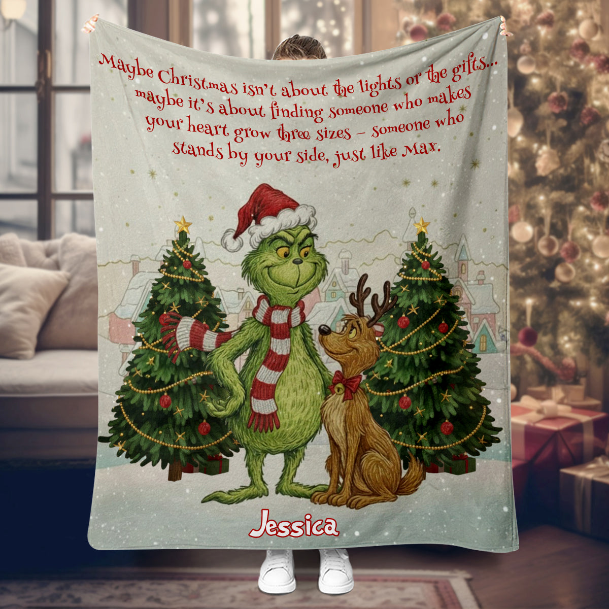 Que Noël vous accompagne - Étole de Noël personnalisée