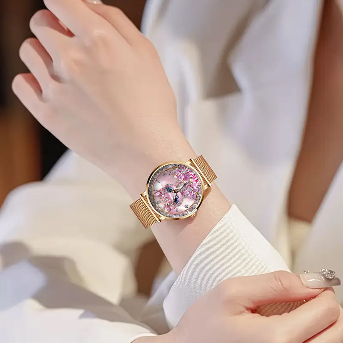 Cat Lovers - Personalized Cat Women Hand Watch