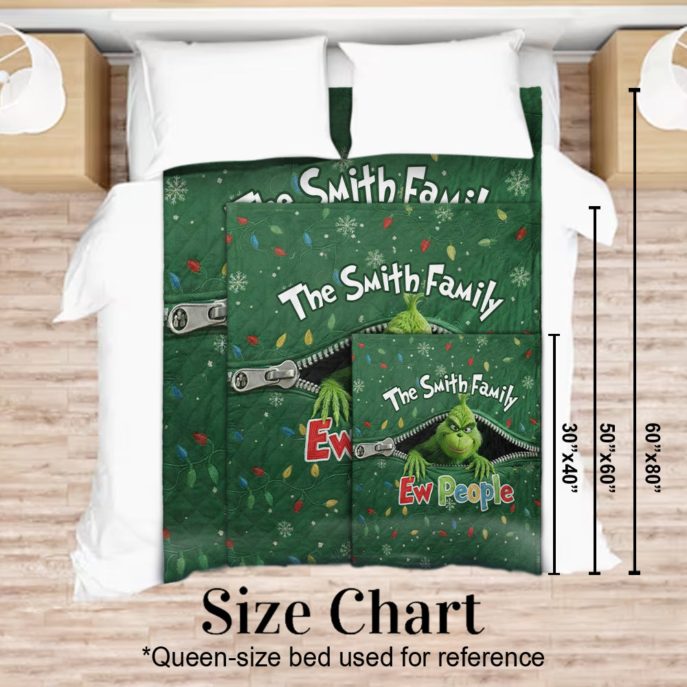 Ew People - Personalized Stole Christmas Blanket