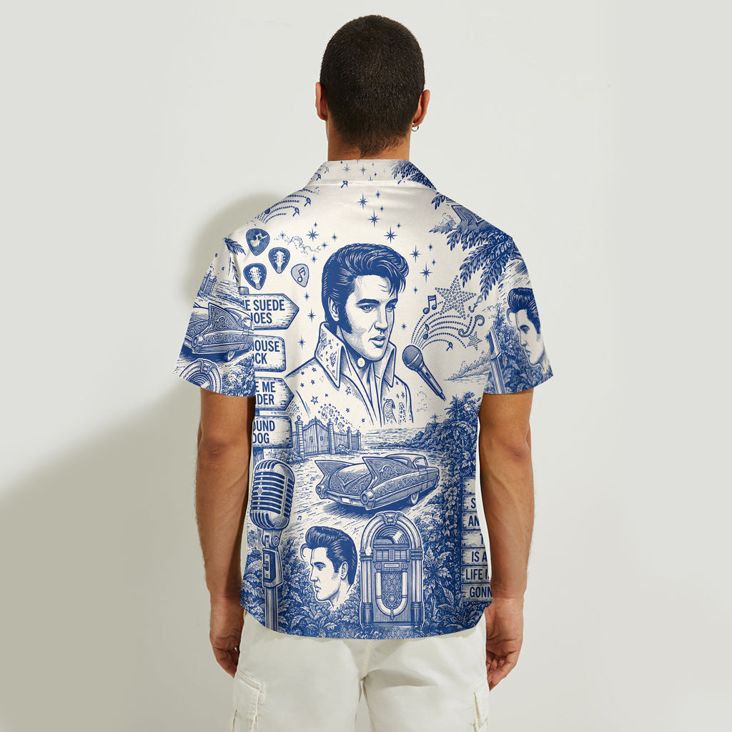 Love Music - Personalized King of Rock and Roll Hawaiian Shirt