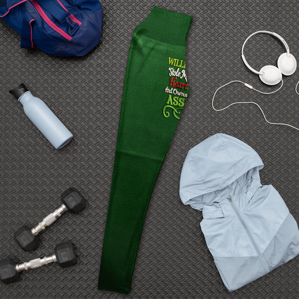 J'ai volé mon cœur - Leggings de Noël personnalisés « Étole »