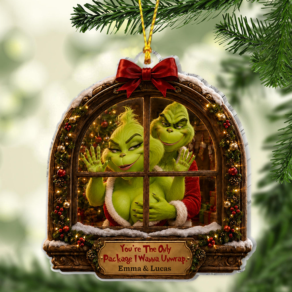 Naughty Couple Gift - Personalized Stole Christmas Ornament