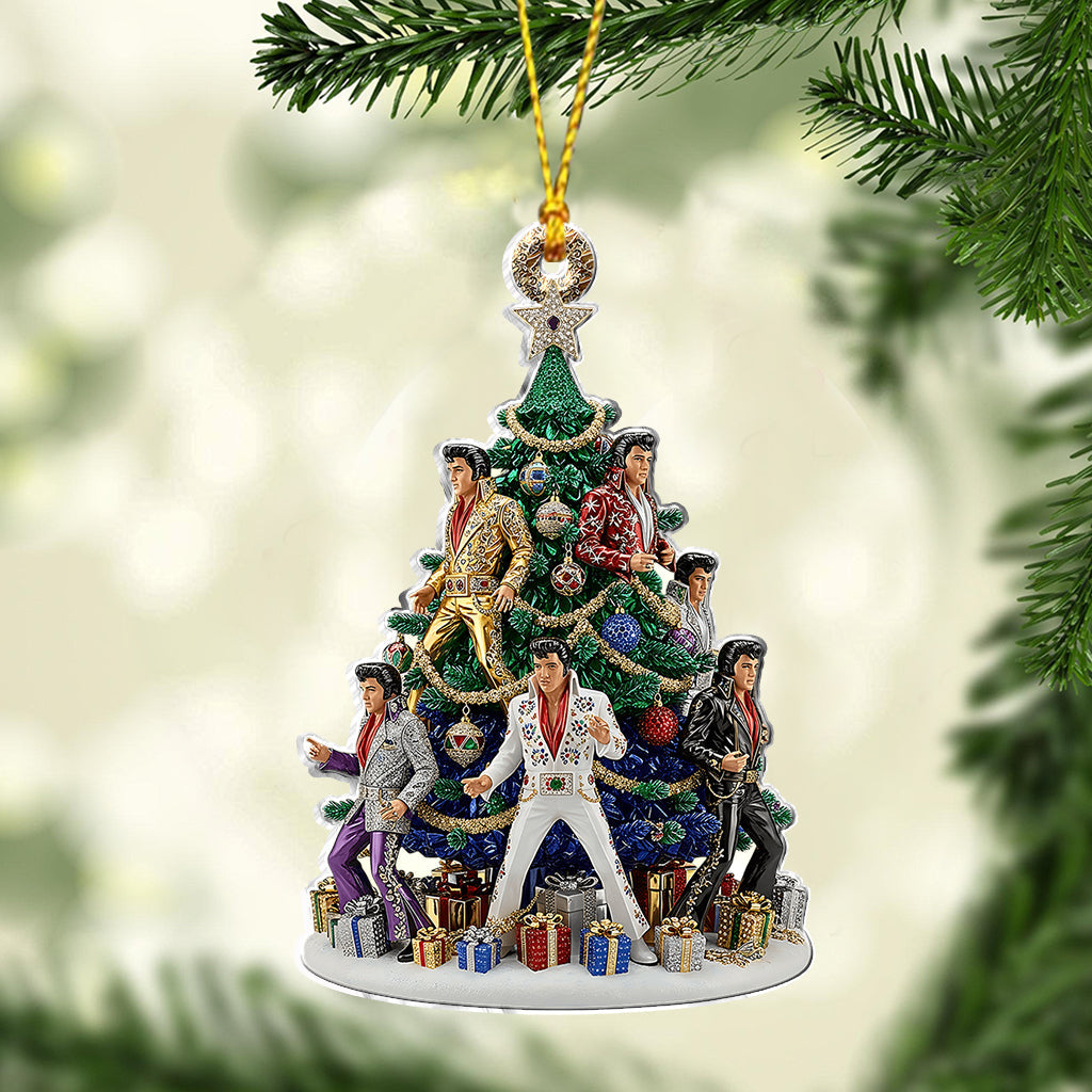 Magnifique sapin de Noël - Ornement personnalisé Roi du Rock and Roll