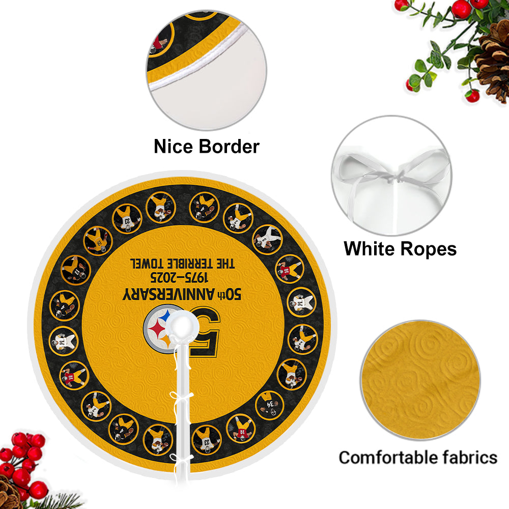 Jupe de sapin de Noël 50e anniversaire - Football américain