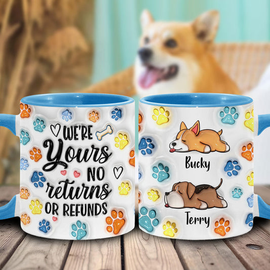 Nous sommes à vous - Mug personnalisé avec motif chien