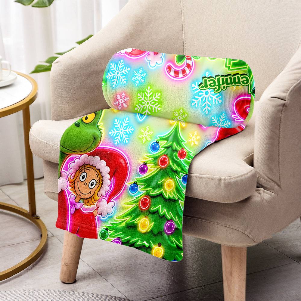 It's Time - Personalized Stole Christmas Blanket
