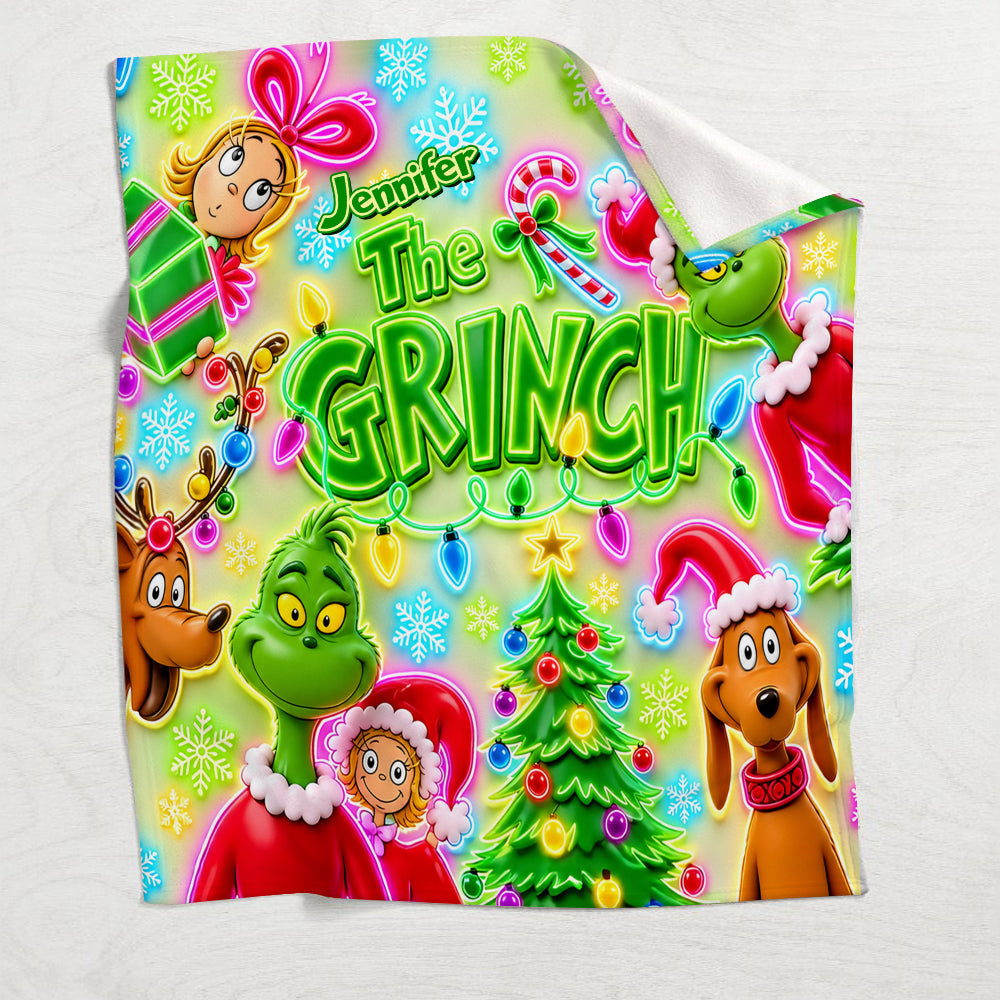 It's Time - Personalized Stole Christmas Blanket