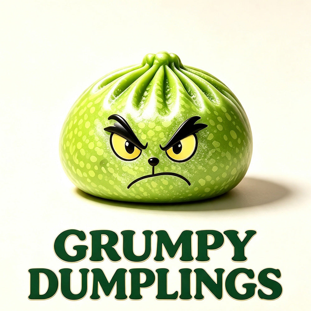 Christmas Green Glitter Dumpling Squishy Toy - 6-Pack Blind Box