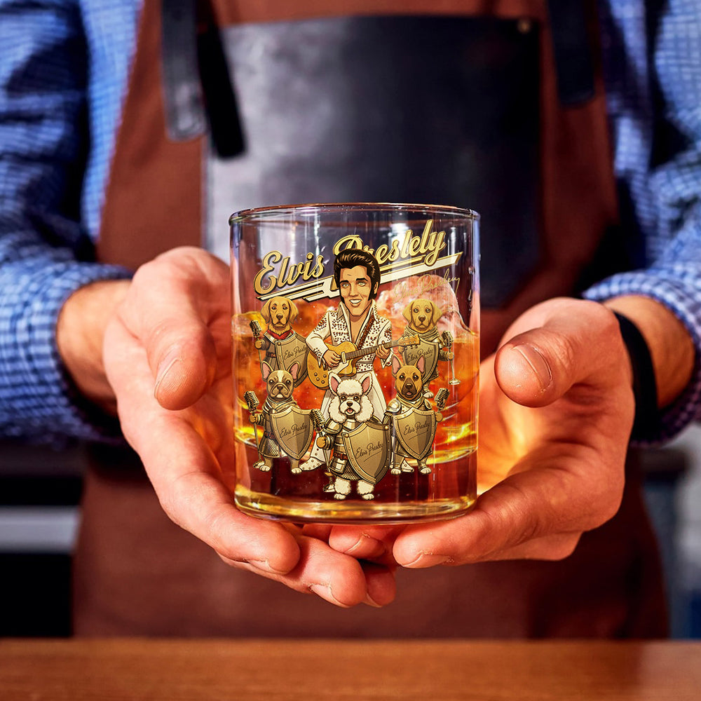 Verre à whisky Hound Dog Legend - Roi du Rock and Roll