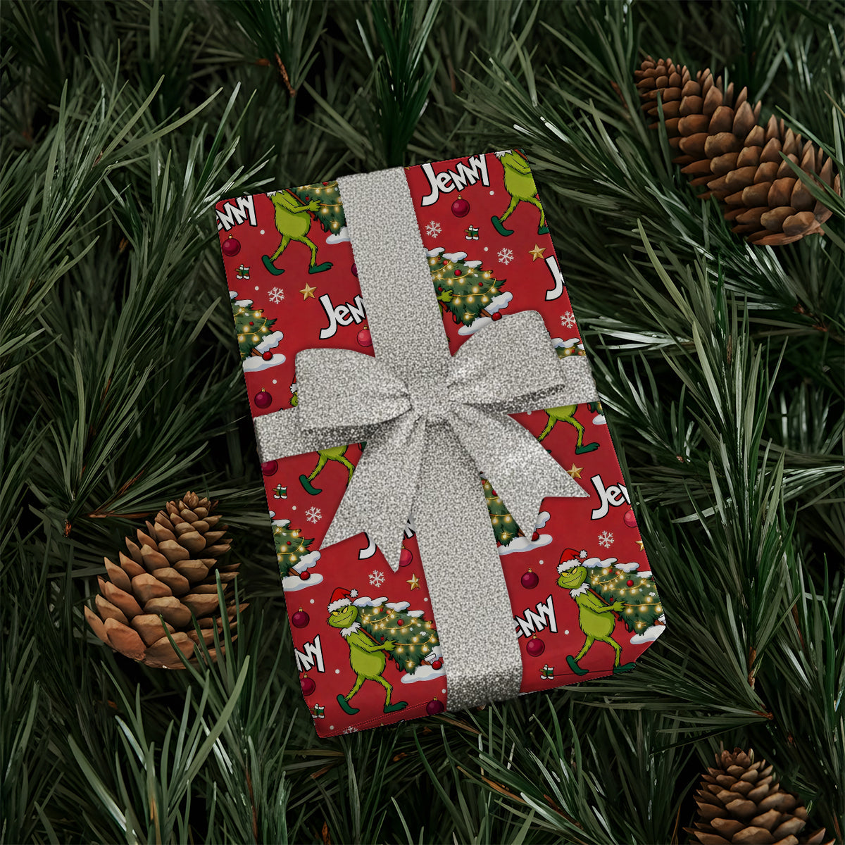 Merry Grinchmas - Personalized Stole Christmas Wrapping Papers