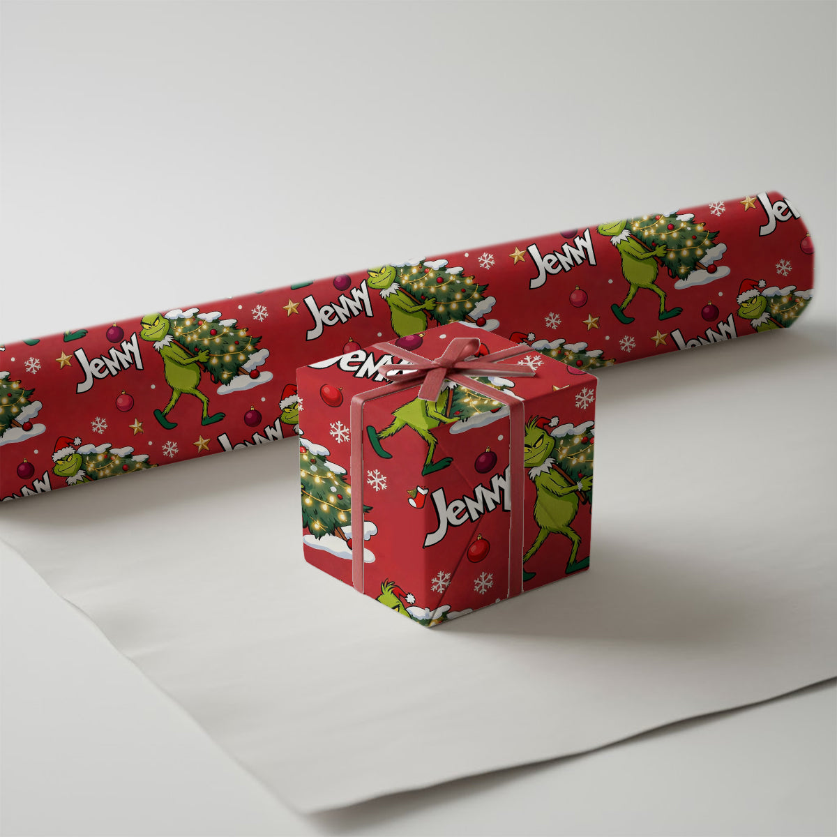 Merry Grinchmas - Personalized Stole Christmas Wrapping Papers