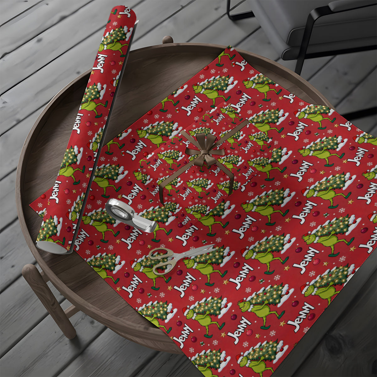 Merry Grinchmas - Personalized Stole Christmas Wrapping Papers