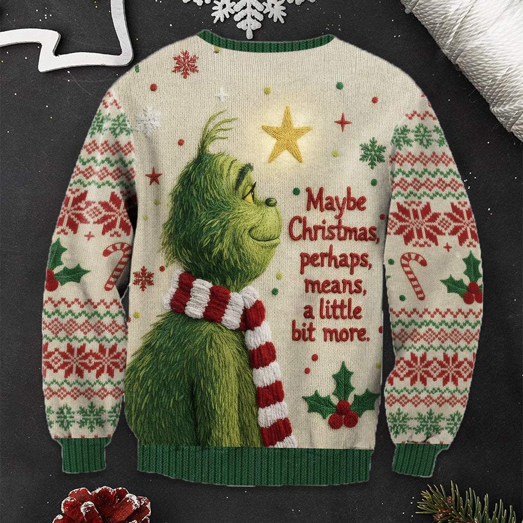 Peut-être que Noël a une signification un peu plus profonde - Étole de Noël personnalisée et pull moche