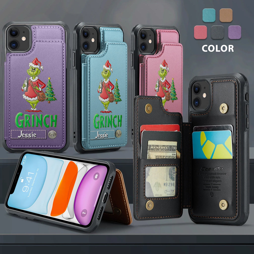 Merry Grinchmas - Personalized Stole Christmas Wallet Phone Case