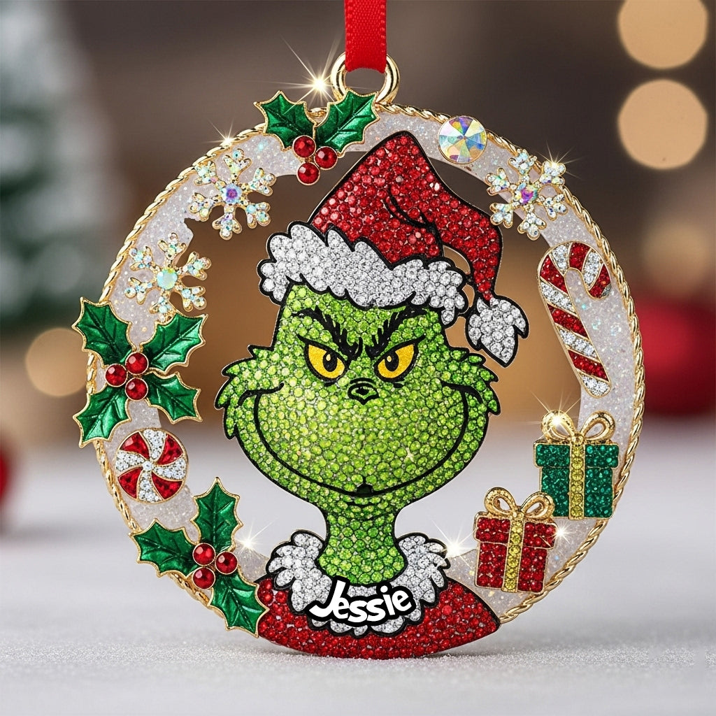 Joyeux Grinchmas - Étole de Noël personnalisée