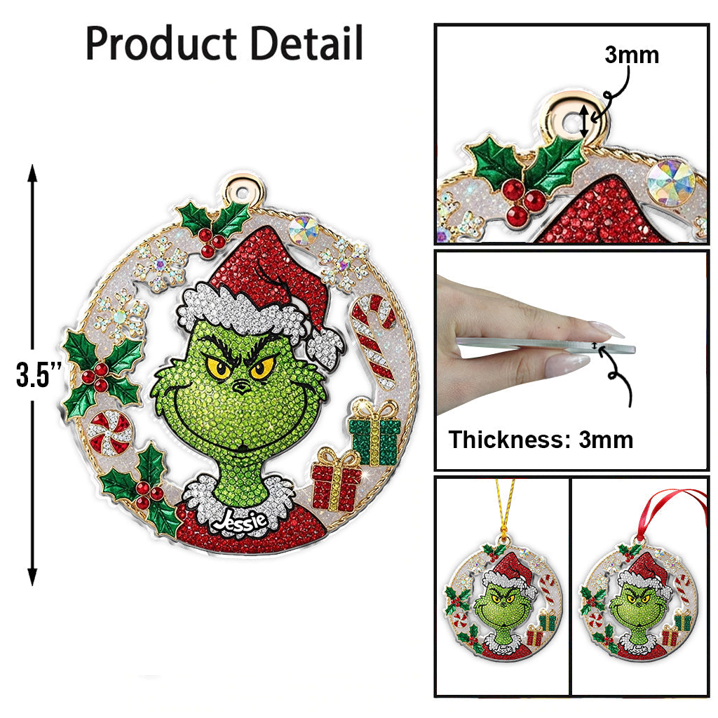Joyeux Grinchmas - Étole de Noël personnalisée