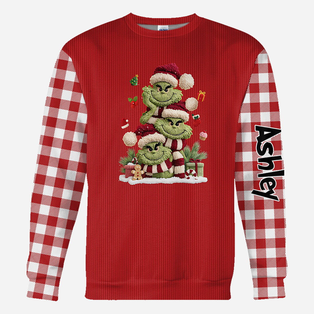 Joyeux Noël - T-shirt personnalisé avec étole de Noël