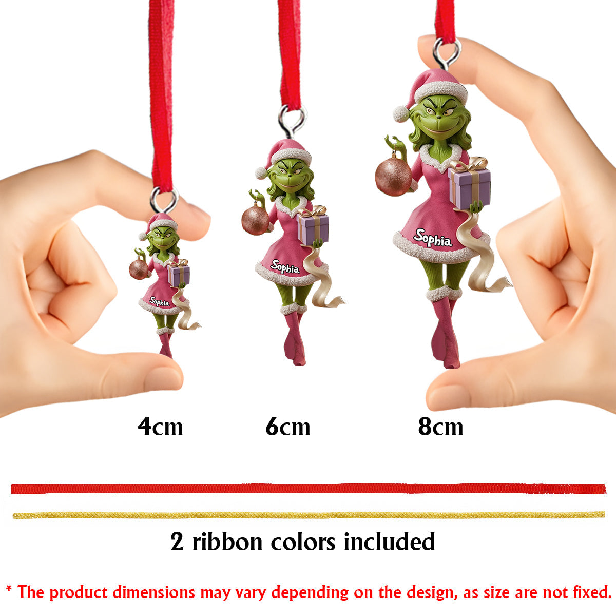 Merry Grinchmas Figure - Personalized Stole Christmas Custom Made 3D Minifigure Ornament