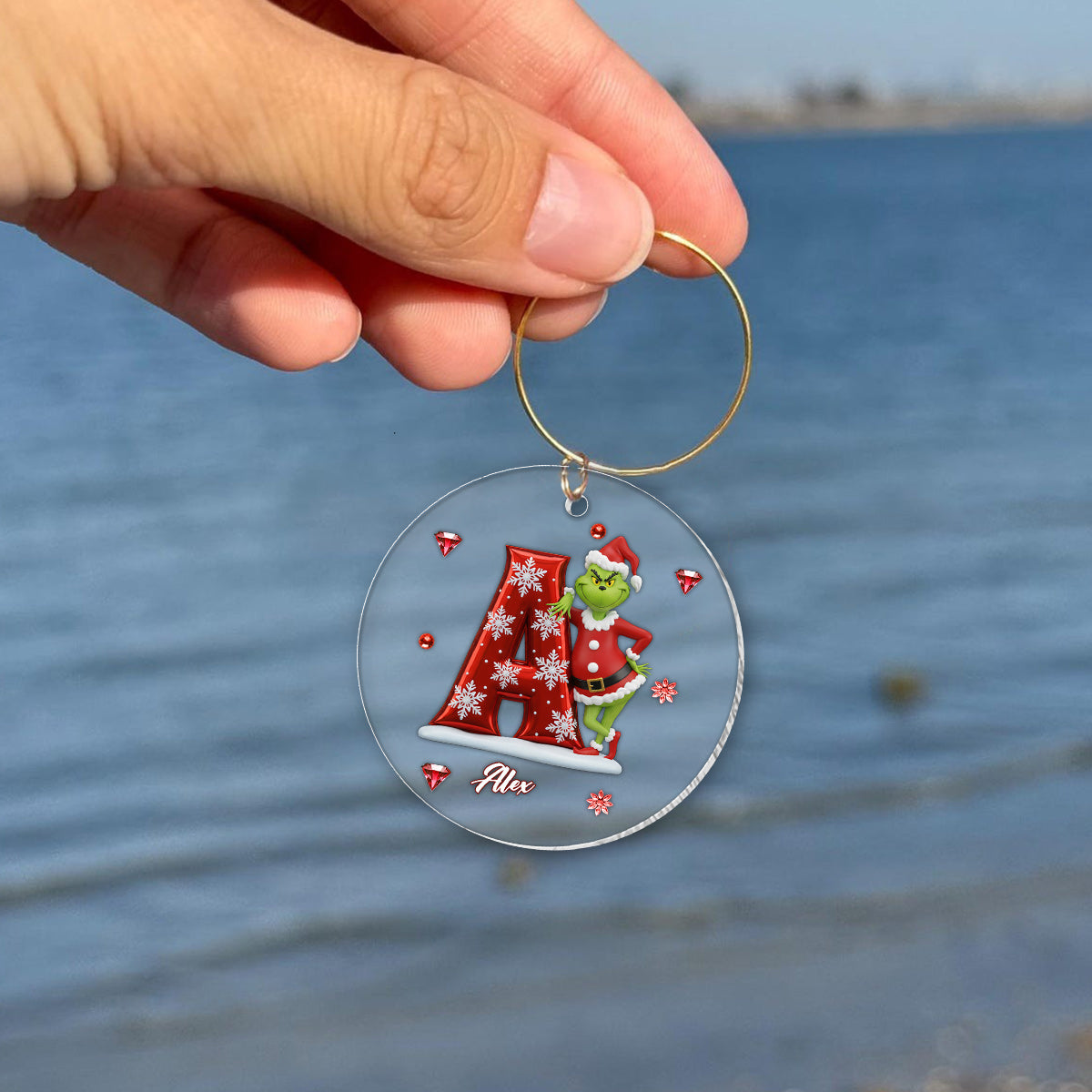 Merry Christmas - Personalized Stole Christmas Wine Glass With Long Stem