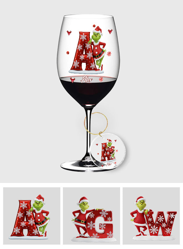 Merry Christmas - Personalized Stole Christmas Wine Glass With Long Stem