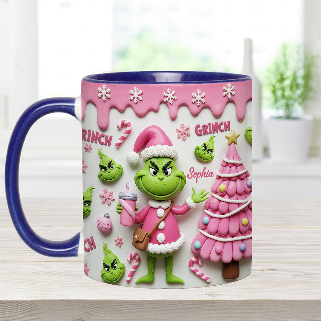 Joyeux Grinchmas - Mug personnalisé avec étole de Noël
