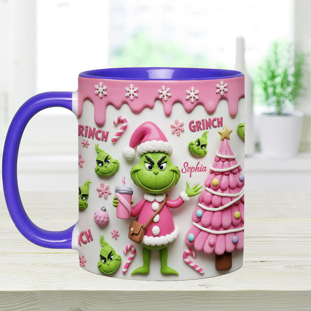 Joyeux Grinchmas - Mug personnalisé avec étole de Noël