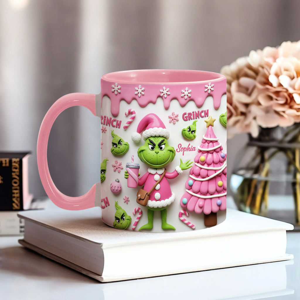 Joyeux Grinchmas - Mug personnalisé avec étole de Noël