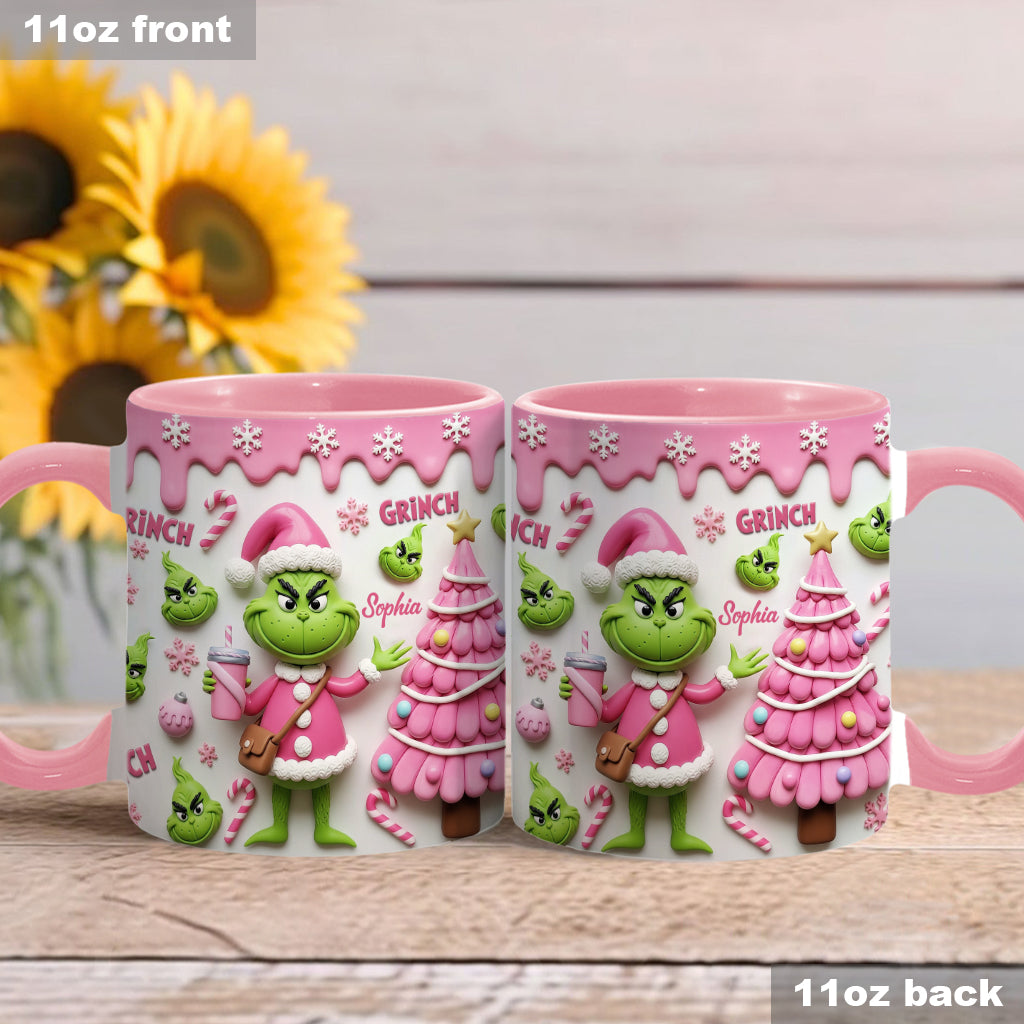 Joyeux Grinchmas - Mug personnalisé avec étole de Noël